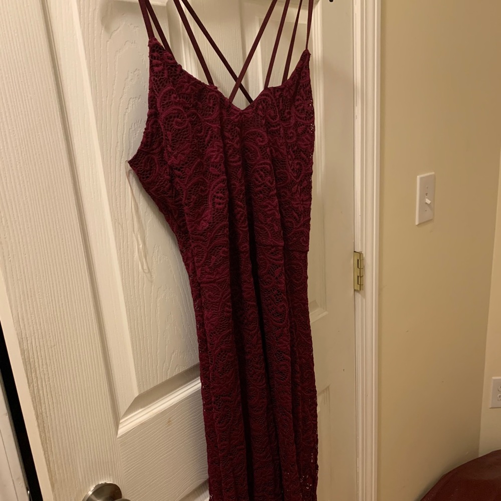 Red wine Charlotte Russe night dress